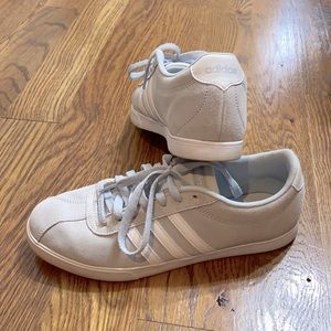 Gray and white adidas size 9